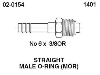 FITTIN M 3/8 OR No6 Insert No6