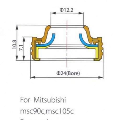 Sello -EJE MSC900 MITSB. lancer 24*12.7