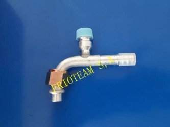 Fitting Codo H 1/2OR 90gr No8 C/Valvula R-134