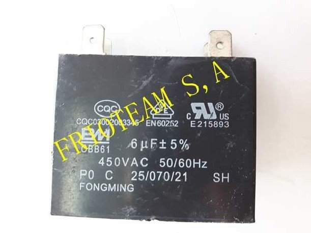 Capasitador 6 MFDx450V