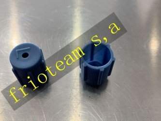 Tapas Valvula Baja R-134a azul