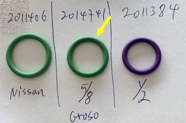 Sello O-ring R134 5/8" Groso