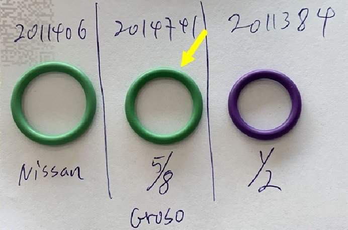 Sello O-ring R134 5/8" Groso