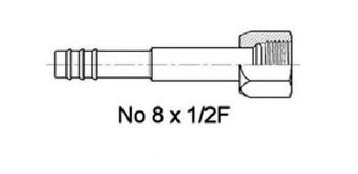FITTIN H No8 13/32 FLARE