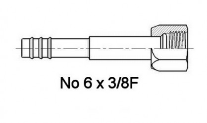 FITTIN H No6 - 5/16 FLARE