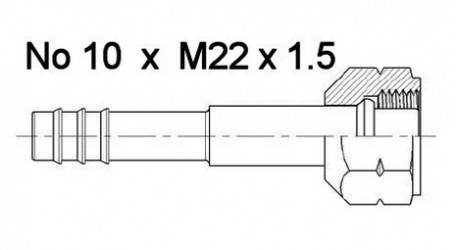 FITTIN H 22mm OR No10