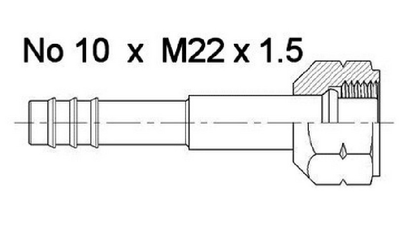 FITTIN H 22mm OR No10