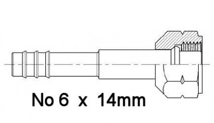 FITTIN H 14mmOR No6