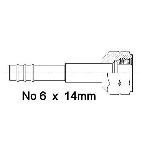 FITTIN H 14mmOR No6