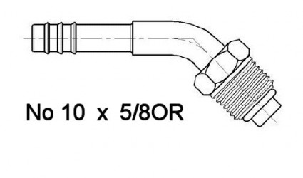 FITTIN Codo M 3/4 OR 45 No10 Insert No10