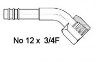 FITTIN Codo H 3/4F 45gr No12
