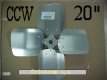 Aspa 20" 4 hojas CCW
